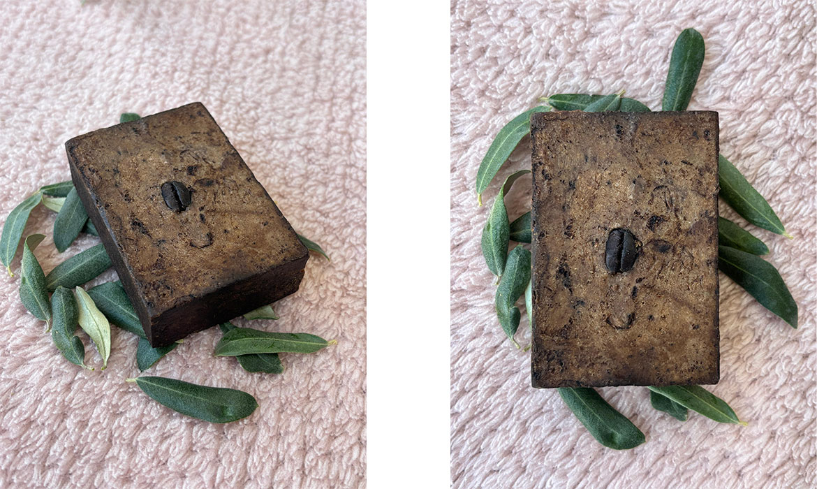 Olive oil coffee soap